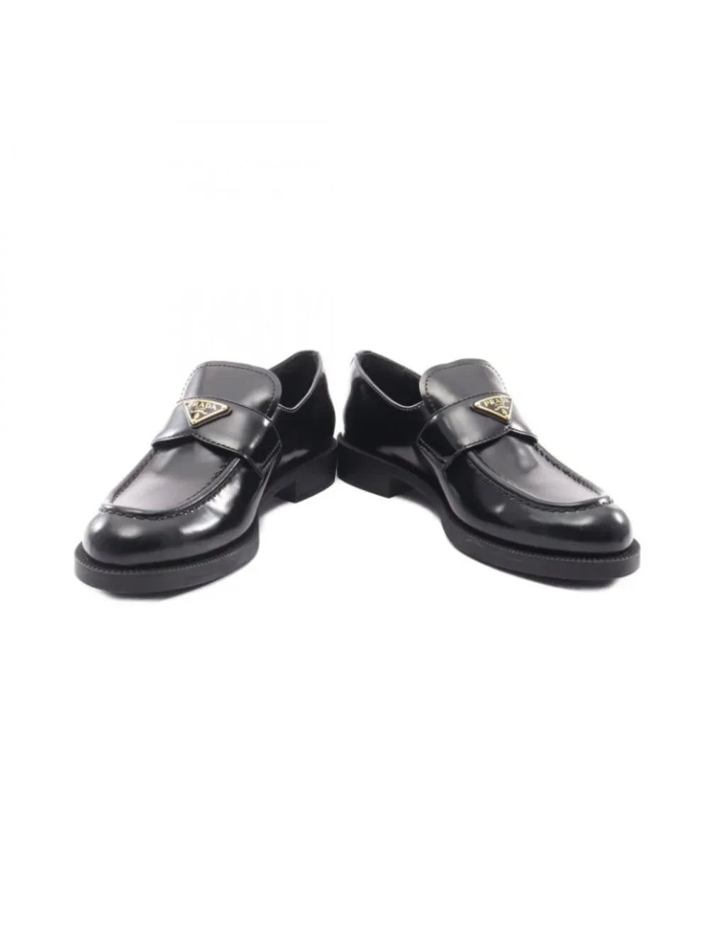 Prada Loafers Triangle Logo Leather